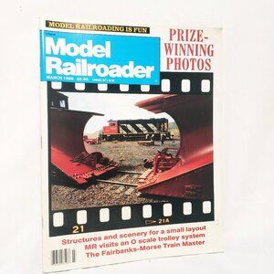 Model Railroader Train Railroading Magazine March 1989 Structures Scenery Layout